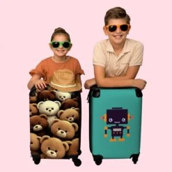 NoBoringSuitcases.com® Koffer - Knuffelbeer - Bruin - Design - Beer - Teddy - Trolley Op Wieltjes - Handbagagekoffer - Past Binnen 55x40x20 Cm En 55x35x25 Cm - Reiskoffers -Reisopslag Winkel 1200x1200 374