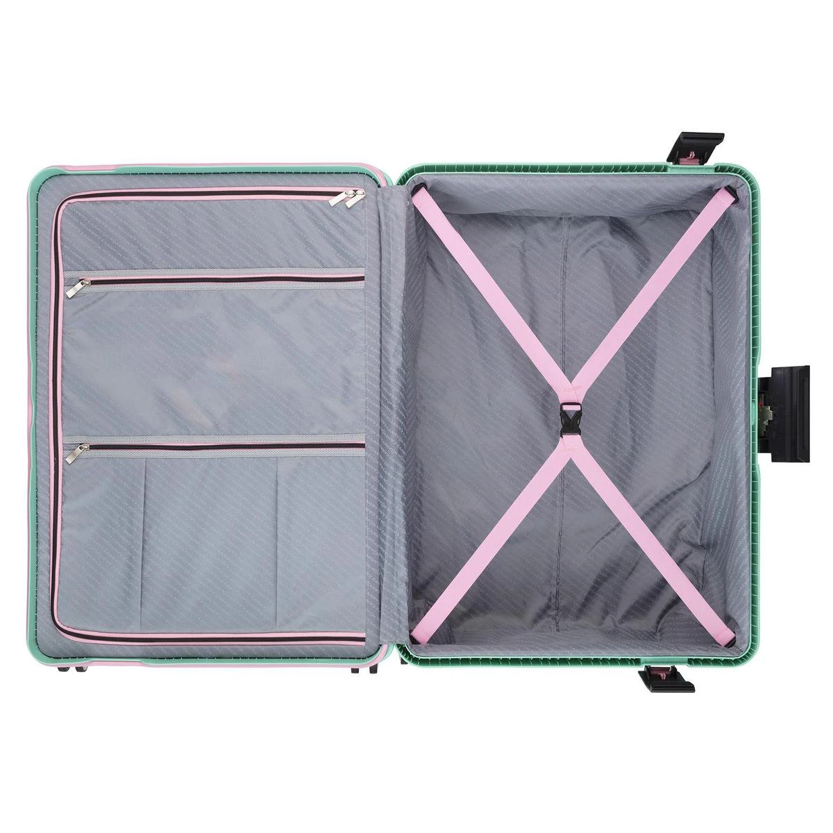 CarryOn Steward TSA Reiskoffer - 75cm Trolley Met Kliksloten - Dubbele Wielen - Mint 6 CarryOn Steward TSA Reiskoffer - 75cm Trolley Met Kliksloten - Dubbele Wielen - Mint - Image 4