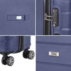 TravelZ Big Bars Kofferset - Trolleyset TSA 2-delig - Handbagage En Groot - Blauw -Reisopslag Winkel 1200x1200 63