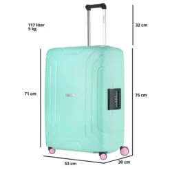 CarryOn Steward TSA Reiskoffer - 75cm Trolley Met Kliksloten - Dubbele Wielen - Mint 30 CarryOn Steward TSA Reiskoffer - 75cm Trolley Met Kliksloten - Dubbele Wielen - Mint -Reisopslag Winkel 1200x1200 630