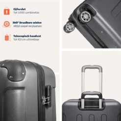 TRVLMORE Kofferset - 3 Delig - 38L (handbagage) + 70L + 110L - Donkergrijs -Reisopslag Winkel 1200x1200 713