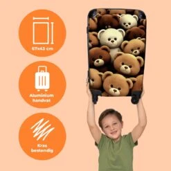 NoBoringSuitcases.com® Koffer Groot - Teddybeer - Knuffel - Bruin - Beer - Trolley Koffer Met TSA-slot - Met Wielen - 90 Liter - Reiskoffer - 66 Cm 12 NoBoringSuitcases.com® Koffer Groot - Teddybeer - Knuffel - Bruin - Beer - Trolley Koffer Met TSA-slot - Met Wielen - 90 Liter - Reiskoffer - 66 Cm -Reisopslag Winkel 1200x1200 74