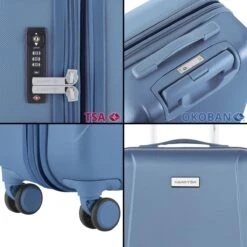 CarryOn Skyhopper Kofferset – TSA Handbagage + Reiskoffer 78cm – Dubbele Wielen - Blauw -Reisopslag Winkel 1200x1200 8
