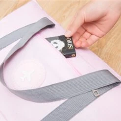 Merkloos TDR-Draagbare Opvouwbare Opbergtas -Handbagage Reistas-Weekendtas- Roze -Reisopslag Winkel 1200x1200 864