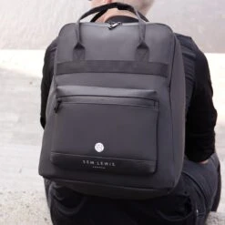 Sem Lewis Southern Hampstead Heren LaptoptasRugzak Nylon - Zwart -Reisopslag Winkel 1200x1200 915