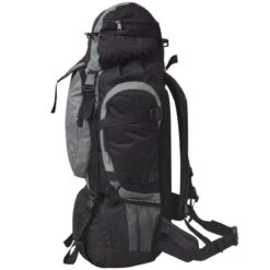 VidaXL Rugzak Hiking XXL 75 L Zwart En Grijs -Reisopslag Winkel 1200x1200 948