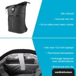 Rugzak Jongens - Rugzak Met Laptopvak 15,6 Inch - 20 Liter - Waterafstotend En Thermo Materiaal - Zwart -Reisopslag Winkel 1200x1200 964