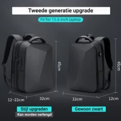 Brandie® - Rugzak - Voor Heren Reistas - Reistas - Schoudertas - Waterdichte Rugzakken - Schooltas - Anti Diefstal - USB Opladen - Heren Zakelijke Reistas Rugzak - 5013 Grootte 12*32*45 Cm - Zwart Upgraden - Gewicht 1.3 Kg -Reisopslag Winkel 1200x1200 986