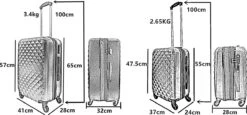 SB Travelbags Kofferset - 2 Delige 'Expandable' Koffer - Roze - 65cm/55cm -Reisopslag Winkel 1200x561 3
