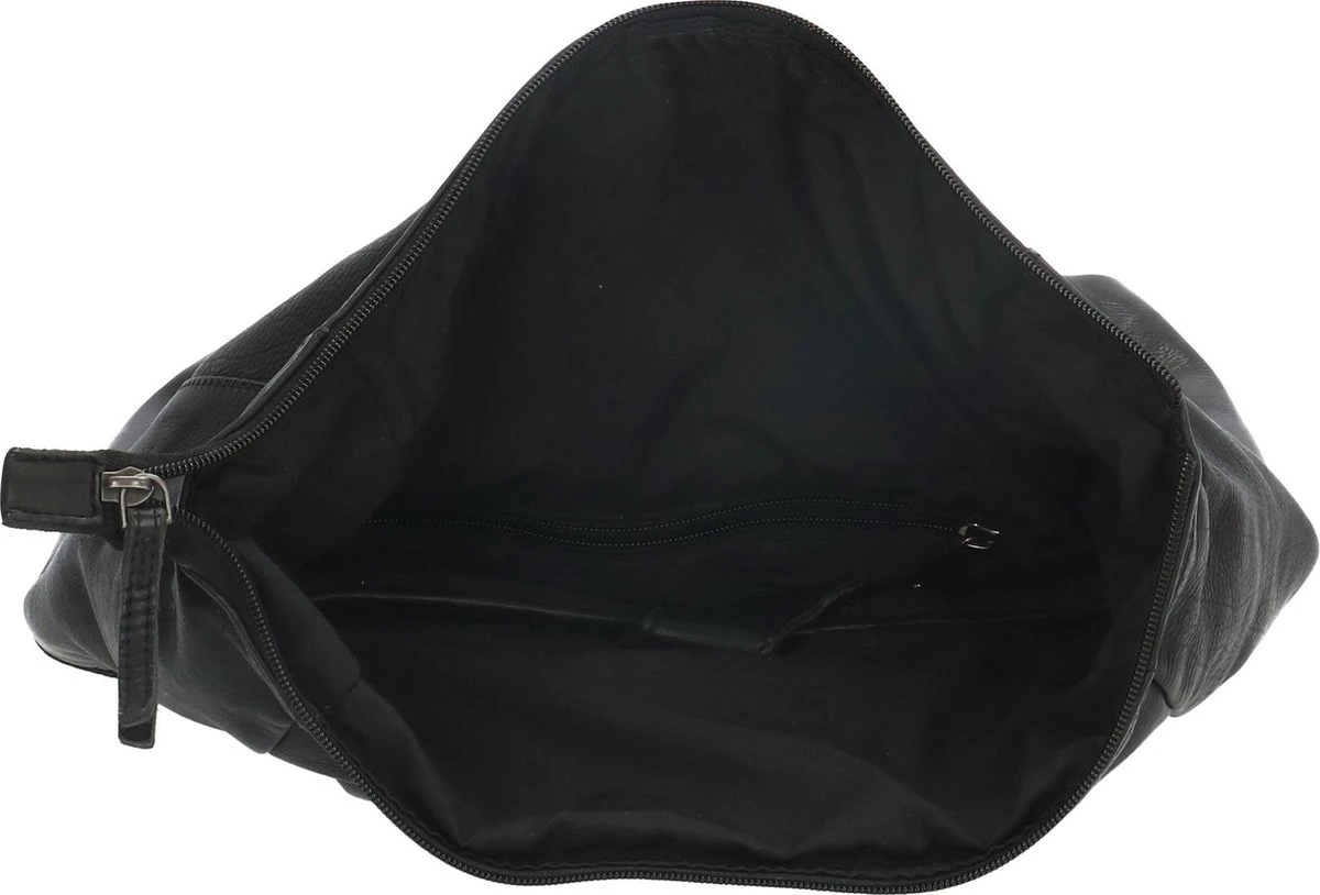 Old West Paint Rock Leren Rolltop Rugtas 13,3 Inch - Zwart 6 Old West Paint Rock Leren Rolltop Rugtas 13,3 Inch - Zwart - Image 4