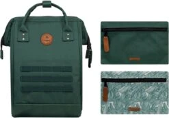 Cabaia Rugtas / Rugzak / Laptoptas / Schooltas - Adventurer Medium - 13 Inch - 23 Liter - Groen -Reisopslag Winkel 1200x834 3