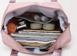 Merkloos Opvouwbare Handbagage Reistas – Opvouwbaar Tot 28 X 18 Cm – Grijs -Reisopslag Winkel 1200x871 1