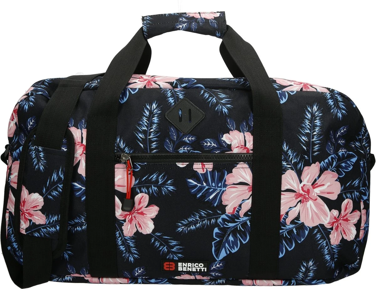 Enrico Benetti Capetown Sporttas/ Reistas - Donkere Bloem 3 Enrico Benetti Capetown Sporttas/ Reistas - Donkere Bloem
