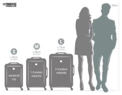 Princess Traveller Barcelona - Reiskoffer - Large -75 Cm - Zwart -Reisopslag Winkel 1200x932