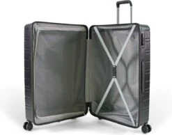 ©TROLLEYZ - Amsterdam No.9 - Reiskoffer 78cm Met TSA Slot - Dubbele Wielen - 360° Spinners - 100% ABS - Reiskoffer In Night Black -Reisopslag Winkel 1200x941 2