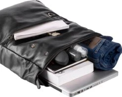 WILD WOODS Leren 15 Inch Laptop Rugtas Met Kliksluiting - 15,6 Inch - Ruime Laptop Rugzak - Dames En Heren - Rundleer - Zwart -Reisopslag Winkel 1200x948 3