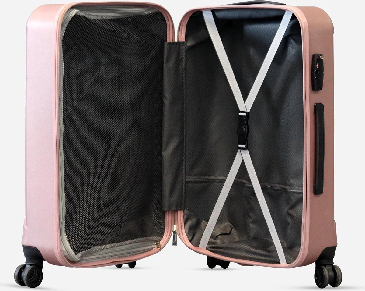©TROLLEYZ - Bali No.22 - Reiskoffer 69cm Met TSA Slot - Dubbele Wielen - 360° Spinners - 100% ABS - Reiskoffer In Cosmopolitan Pink 6 ©TROLLEYZ - Bali No.22 - Reiskoffer 69cm Met TSA Slot - Dubbele Wielen - 360° Spinners - 100% ABS - Reiskoffer In Cosmopolitan Pink - Image 4