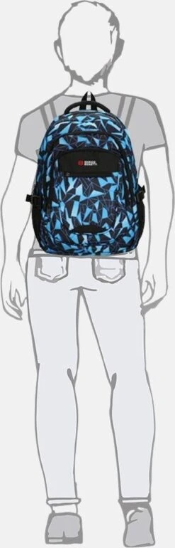 Enrico Benetti Santa Cruz Laptop Rugzak - Zwart/Aqua -Reisopslag Winkel 385x1200 1