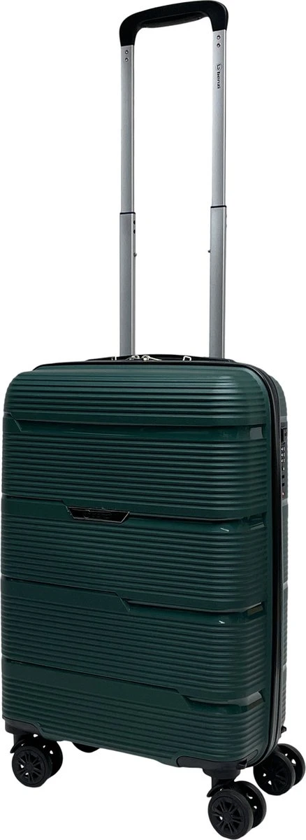 Benzi Izeda Handbagage Koffer - 55 Cm - 35 Liter - Groen 3 Benzi Izeda Handbagage Koffer - 55 Cm - 35 Liter - Groen