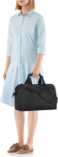 Reisenthel Allrounder M Reistas Sporttas - 18L - Baroque Marble Zwart -Reisopslag Winkel 447x1200 2