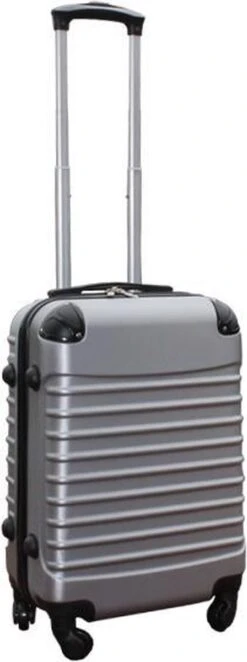 Travelerz Kofferset 3 Delig Met Wielen En Cijferslot - ABS - Zilver (228-) -Reisopslag Winkel 448x1200 2
