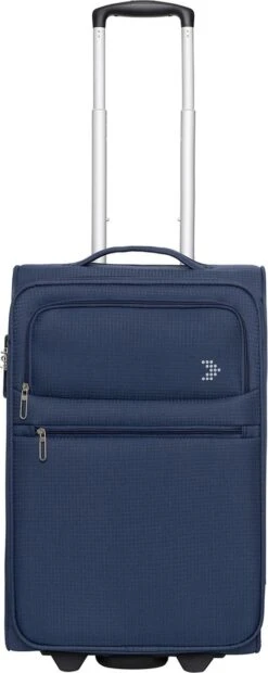 Travelbags Handbagage Zachte Koffer / Trolley / Reiskoffer - The Base - 55 Cm - Blauw -Reisopslag Winkel 478x1200