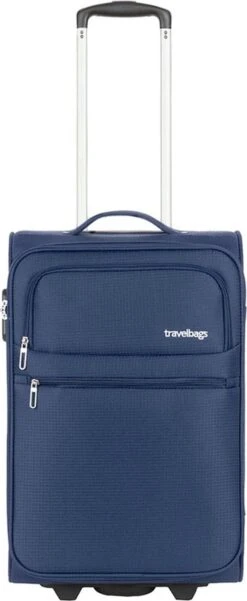 Travelbags Handbagage Zachte Koffer / Trolley / Reiskoffer - The Base - 55 Cm - Blauw
