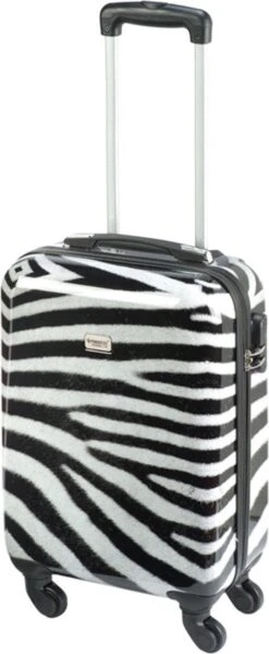 Princess Traveller Animal Print - Handbagagekoffer - Zebra - Small - 55cm -Reisopslag Winkel 495x1200 1