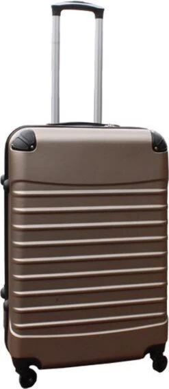 Travelerz Kofferset 3 Delig Met Wielen En Cijferslot - Handbagage Koffers - ABS - Champagne -Reisopslag Winkel 522x1200 2