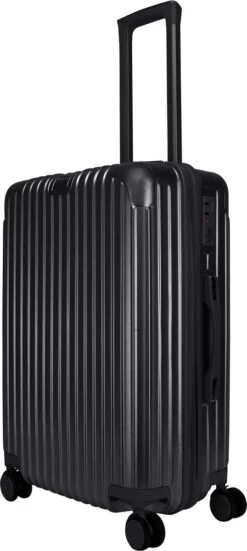 Royal Swiss - Kofferset - Cijferslot- Lichtgewicht Koffer - 4 Wielen- Zwart -Reisopslag Winkel 538x1200