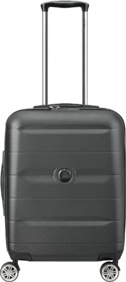 Delsey Comete Plus Slim Cabin Trolley Case - 55 Cm - Black -Reisopslag Winkel 540x1200