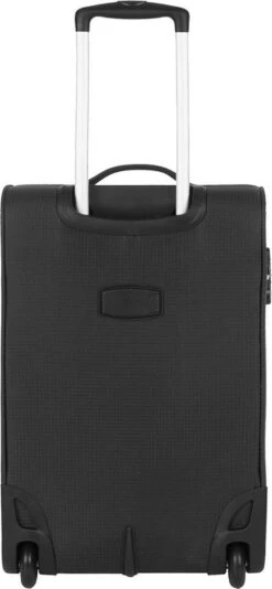 Travelbags Handbagage Zachte Koffer / Trolley / Reiskoffer - The Base - 55 Cm - Zwart -Reisopslag Winkel 555x1200
