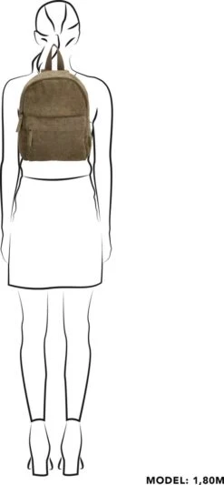 Beagles Navarra Rugzak - Olijfgroen -Reisopslag Winkel 556x1200 2