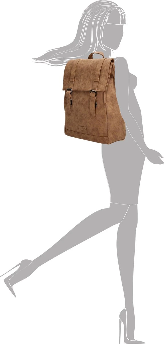 Enrico Benetti Amy 66582 Dames Rugzak M - Camel 4 Enrico Benetti Amy 66582 Dames Rugzak M - Camel - Image 2