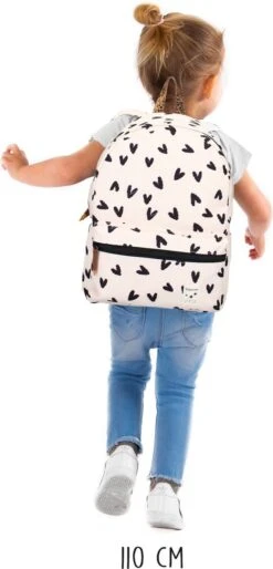 Kidzroom Lucky Me - Rugzak - 2 T/m 6 Jaar - Wit - Hartjes -Reisopslag Winkel 577x1200 1