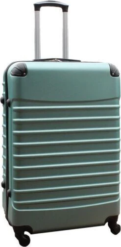 Travelerz Kofferset 3 Delig Met Wielen En Cijferslot - ABS - Groen (228-) -Reisopslag Winkel 588x1200 2