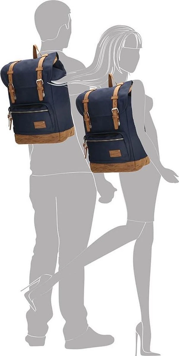 Enrico Benetti Santiago 46162 Laptoprugzak Met 17" Laptopvak - Blauw 7 Enrico Benetti Santiago 46162 Laptoprugzak Met 17" Laptopvak - Blauw - Image 5