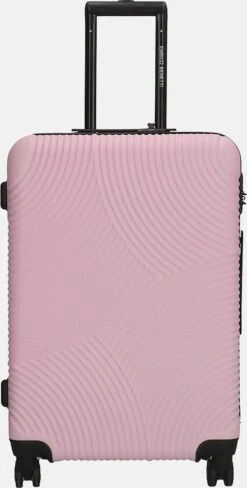 Enrico Benetti Koffer / Trolley / Reiskoffer - 65 X 41 X 25 Cm - 68 Liter - ABS - Maat M - Louisville - Roze -Reisopslag Winkel 608x1200 1