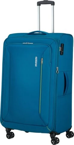 American Tourister Reiskoffer - Hyperspeed Spinner 80/30 Tsa Uitbreidbaar Deep Teal -Reisopslag Winkel 613x1200 3