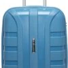 ©TROLLEYZ - Paris No.5 - Trolley - 55cm Met TSA Slot - Dubbele Wielen - 360° Spinners - 100% Polypropyleen - Handbagage Koffer In Ice Blue