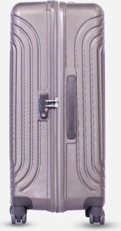 ©TROLLEYZ - Florence No.7 - Trolley - 55cm Met TSA Slot - Dubbele Wielen - 360° Spinners - 100% ABS - Handbagage Koffer In Cloudy Grey -Reisopslag Winkel 631x1200