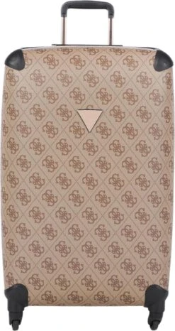 Guess Berta 28 In 4 Wheeler Dames Reiskoffer - Bruin/Beige
