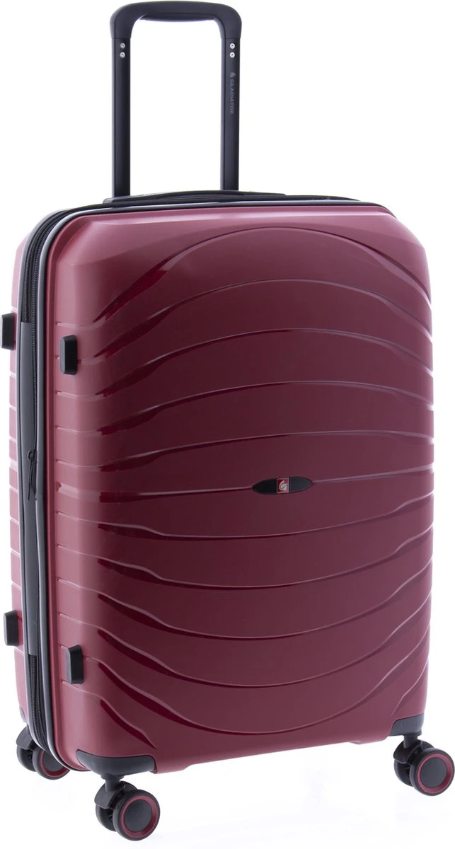 Gladiator Kick-Off Middelgrote Koffer Expandable - 67 Cm - 72/90 Liter - Eco Friendly Recyclebaar PP - Rood 14 Gladiator Kick-Off Middelgrote Koffer Expandable - 67 Cm - 72/90 Liter - Eco Friendly Recyclebaar PP - Rood - Image 12