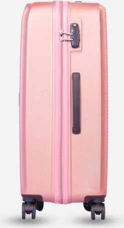 ©TROLLEYZ - Ibiza No.3 - Reiskoffer 78cm Met TSA Slot - Dubbele Wielen - 360° Spinners - 100% ABS - Reiskoffer In Cosmopolitan Pink -Reisopslag Winkel 653x1200