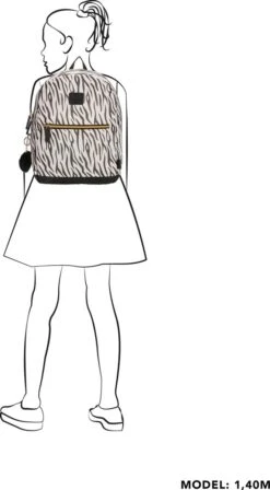 Beagles Originals Cool Originals Rugzak 13,3 Inch (29,4x16,6 Cm.) - Tijger Wit -Reisopslag Winkel 662x1200 3