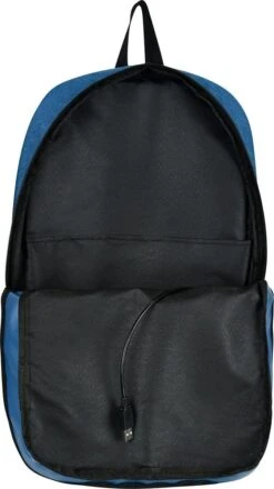 SafeSave Rugtas – Waterafstotende Schooltas Met Laptop Vak En Usb Aansluiting – Schoudertas – 15.6 Inch – Lichtblauw -Reisopslag Winkel 673x1200