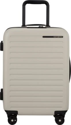 Samsonite Reiskoffer - Stackd Spinner Uitbreidbaar (4 Wielen) 55 Cm Handbagage - Sand - 2.8 Kg -Reisopslag Winkel 677x1200
