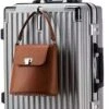 Design Handbagage Reiskoffer 20'', 50.8 Cm Cabinbag, Spinner , Aluminium Magnesium Alloy Frame Koffer, (LIGHT GRIJS) -Reisopslag Winkel 679x1200 3