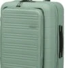 American Tourister Reiskoffer Met Laptopvak - Novastream Spinner 55/20 Tsa (Handbagage) Nomad Green