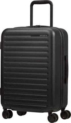 Samsonite Reiskoffer - Stackd Spinner 55/20 Exp (Handbagage) Black -Reisopslag Winkel 694x1200 3